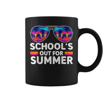 Retro Last Day Of School Cool Teacher Schools Out For Summer Coffee Mug - Thegiftio UK