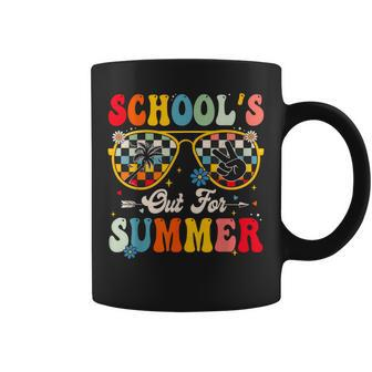Retro Last Day Of Schools Out For Summer Teacher Boys Girls Coffee Mug | Mazezy