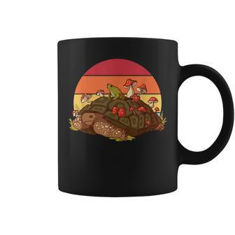 Retro Mushroom Frog Tortoise Turtle Lover Coffee Mug | Mazezy