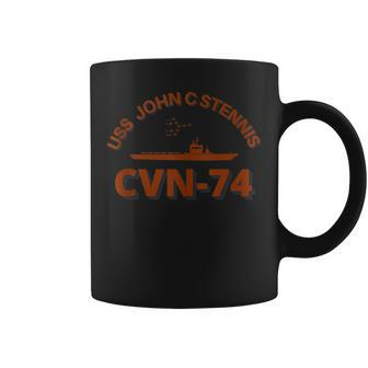Retro Navy Design Uss John C Stennis Coffee Mug - Seseable