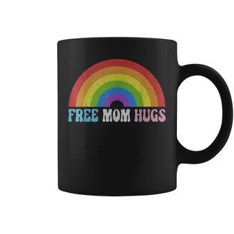 Retro Rainbow Free Mom Hugs Lgbt Pride Month Mothers Day Coffee Mug - Thegiftio UK