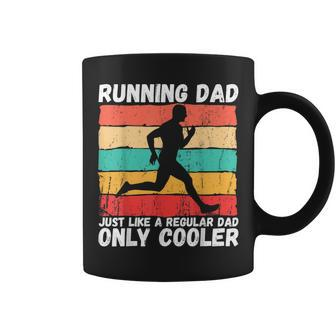 Retro Running Dad Funny Runner Marathon Athlete Humor Outfit Coffee Mug - Seseable