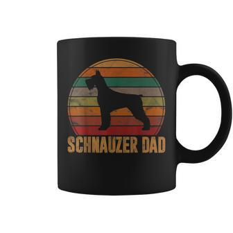 Retro Schnauzer Dad Gift Standard Giant Dog Owner Pet Father Coffee Mug - Seseable