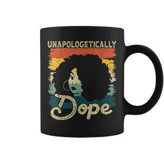 Retro Unapologetically Dope Black Afro History Junenth Coffee Mug - Seseable