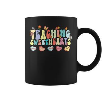 Retro Valentine Teaching Sweethearts Teacher Valentines Day Coffee Mug - Thegiftio UK