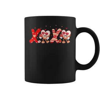 Retro Valentines Day Xoxo Love Candy Heart Valentine Coffee Mug - Seseable