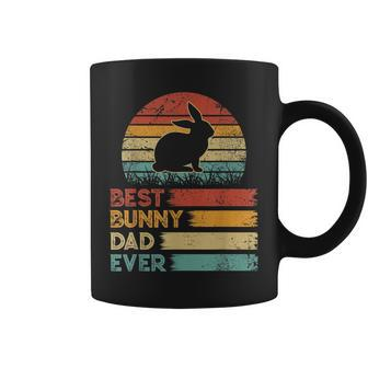 Retro Vintage Best Bunny Dad Ever Animals Lover Coffee Mug - Seseable