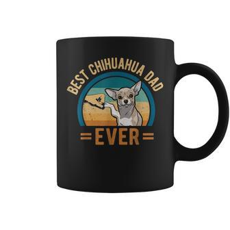 Retro Vintage Best Chihuahua Dad Ever Dog Daddy Doggy Coffee Mug - Seseable