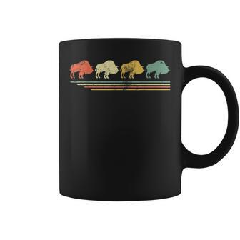 Retro Vintage Bison Lover Animal Gift For Father Day Coffee Mug | Mazezy