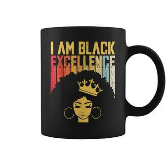 Retro Vintage Black Excellence African Pride History Month Coffee Mug - Seseable