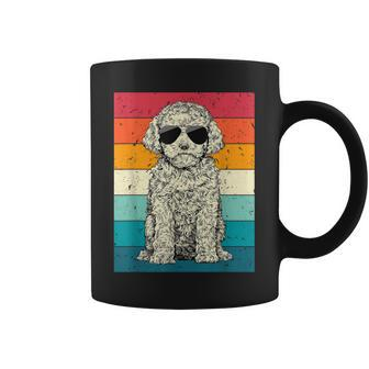 Retro Vintage Cavapoo With Sunglasses Doodle Dog Lovers Coffee Mug - Seseable