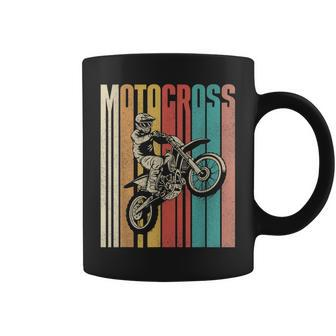 Retro Vintage Dirt Bike Mx Bike Rider Motocross Coffee Mug - Seseable