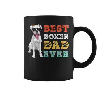 Retro Vintage Dog Best Boxer Dad Ever Coffee Mug - Seseable