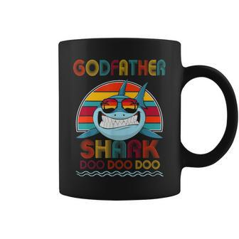 Retro Vintage Godfather Shark T Funny Gifts Family Coffee Mug - Seseable