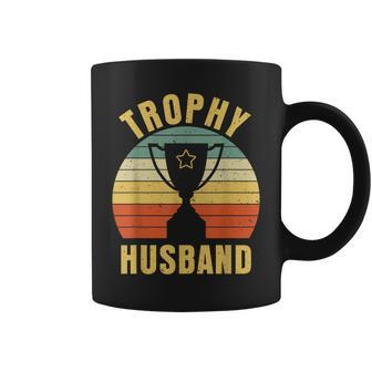 Retro Vintage Trophy Dad Husband Reward Funny Best Father Coffee Mug | Mazezy