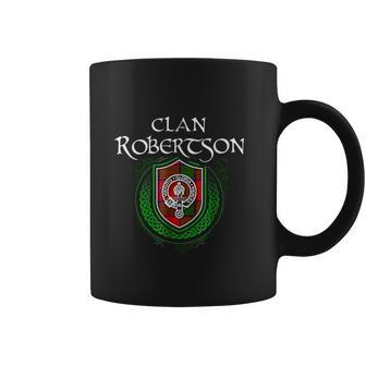 Robertson Surname Scottish Clan Tartan Crest Badge Coffee Mug - Thegiftio UK
