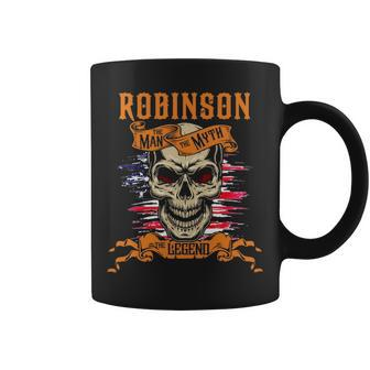 Robinson The Man The Myth The Legend Personalized Last Name Coffee Mug - Seseable