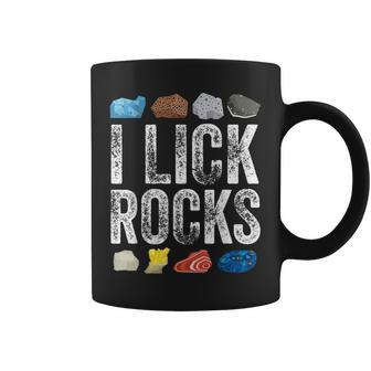 Rock Collecting I Lick Rocks Collector Geology Geologist Coffee Mug | Mazezy