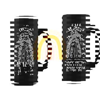 Rock The Test Test Day Teacher Testing Day Rainbow Leopard Coffee Mug | Mazezy