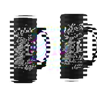 Rolling Into 10 Double Digits Roller Skates 10Th Birthday Coffee Mug | Mazezy