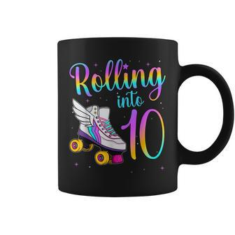 Rolling Into 10 Years Lets Roll Im Turning 1 Roller Skates Coffee Mug | Mazezy