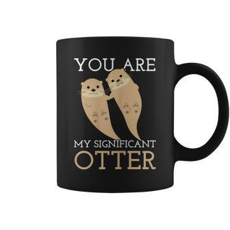 Romantic Otters Love Significant Otter Valentine Day Shirt Coffee Mug | Mazezy