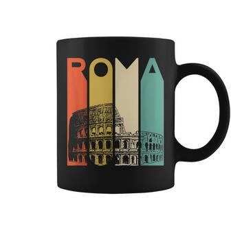 Rome Italy Roma Italian Retro Vintage Coliseum Architecture Coffee Mug - Seseable