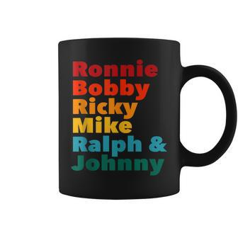 Ronnie Bobby Ricky Mike Ralph And Johnny 80S Hip-Hop Meme Coffee Mug | Mazezy