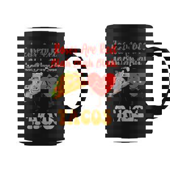 Roses Are Red Blah Tacos Funny Valentine Day Food Lover Coffee Mug - Thegiftio UK
