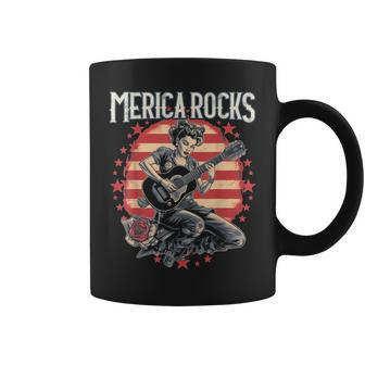 Rosie The Riveter 4Th Of July Country Rock Music Funny Coffee Mug | Mazezy
