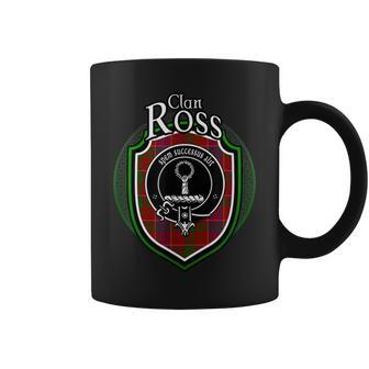 Ross Clan Crest | Scottish Clan Ross Family Crest Badge Coffee Mug - Seseable