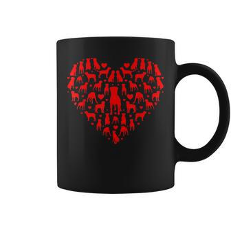 Rottweilers Hearts Love Dog Lover Men Women Valentines Day Coffee Mug - Seseable