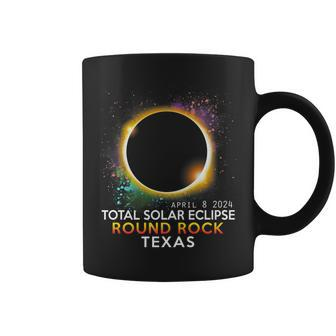 Round Rock Texas Totality Total Solar Eclipse April 8 2024 Coffee Mug | Mazezy