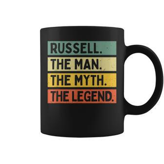 Russell The Man The Myth The Legend Funny Personalized Quote Gift For Mens Coffee Mug - Seseable