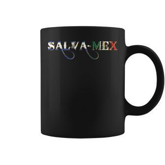 Salva Mex El Salvador Mexico Hybrid Flag Coffee Mug - Seseable