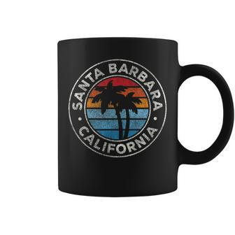 Santa Barbara California Ca Vintage Graphic Retro 70S Coffee Mug | Mazezy