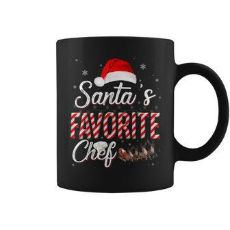 Santas Favorite Chef Santa Christmas Hat In Snow Coffee Mug | Mazezy