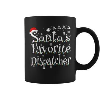 Santas Favorite Dispatcher Christmas Lights Costume For Men Coffee Mug | Mazezy