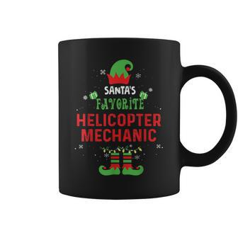 Santas Favorite Helicopter Mechanic Christmas Xmas Gift Coffee Mug | Mazezy