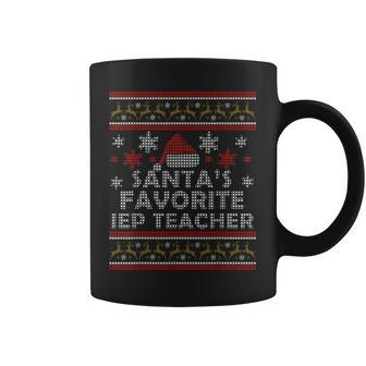 Santas Favorite Iep Teacher Gift Ugly Christmas Coffee Mug | Mazezy