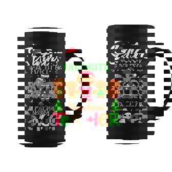 Santas Favorite Preschool Teacher Funny Christmas Lights Coffee Mug - Thegiftio