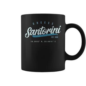 Santorini Greece Coffee Mug - Seseable