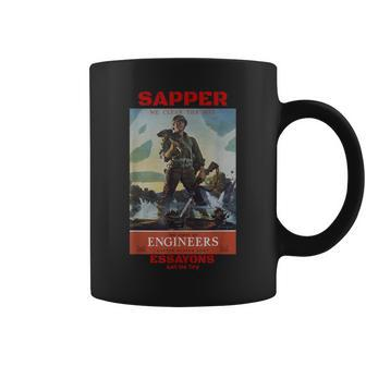 Sapper Army Combat Engineer Corps Veterans And Military Coffee Mug - Seseable
