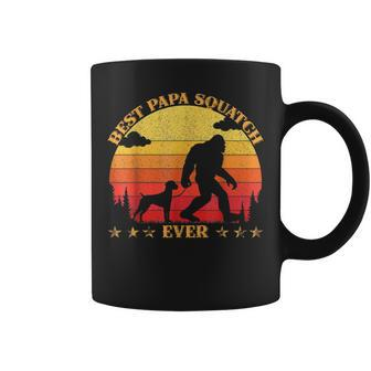 Sasquatch Dad Best Papa Squatch Ever Bigfoot Dad Fathers Day V4 Coffee Mug - Seseable