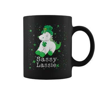 Sassy Lassie Girls Women St Patricks Day Coffee Mug - Seseable
