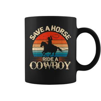 Save A Horse Ride Cowboy I Western Country Farmer Coffee Mug | Mazezy