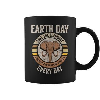 Save The Elephant Earth Day Protect Endangered Animals Coffee Mug | Mazezy