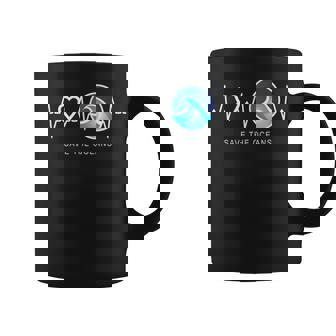 Save The Oceans Heartbeat Love Mother Earth Day Novelty Coffee Mug - Thegiftio UK