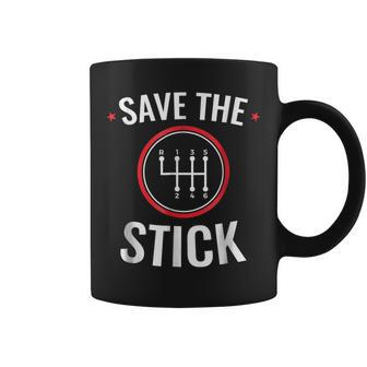 Save The Stick Funny Mechanic T Coffee Mug | Mazezy CA