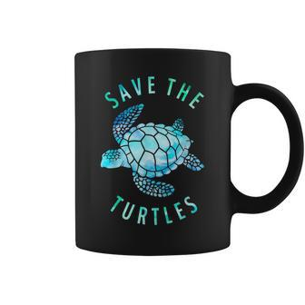Save The Turtles Sea Turtle Tie Dye Ocean Wildlife Earth Day  Coffee Mug